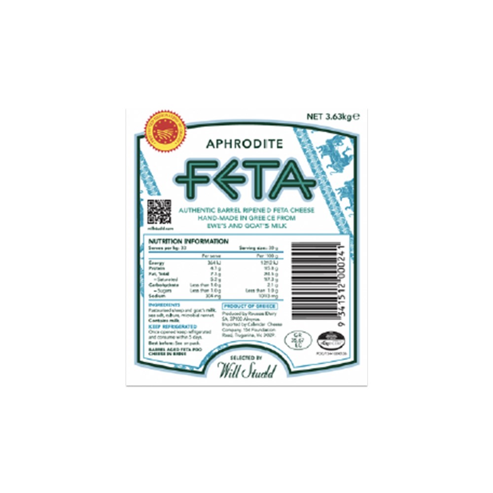 Aphrodite Feta B/Aged 3.63kg