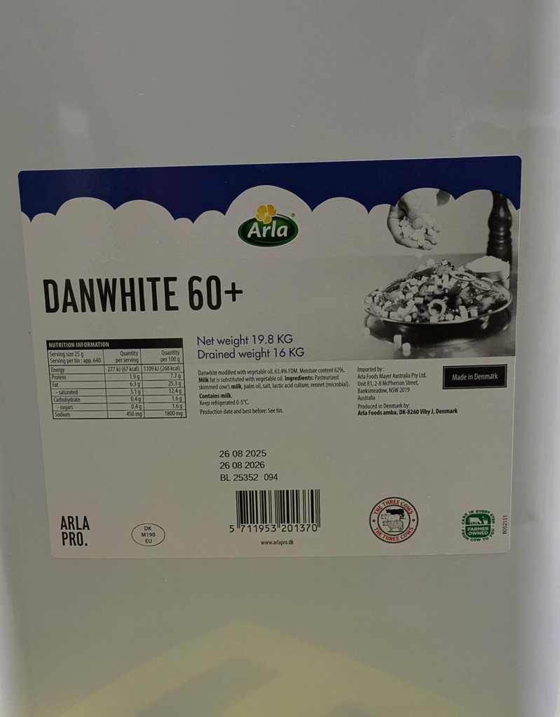 CH Danish Feta 16kg (TIN)