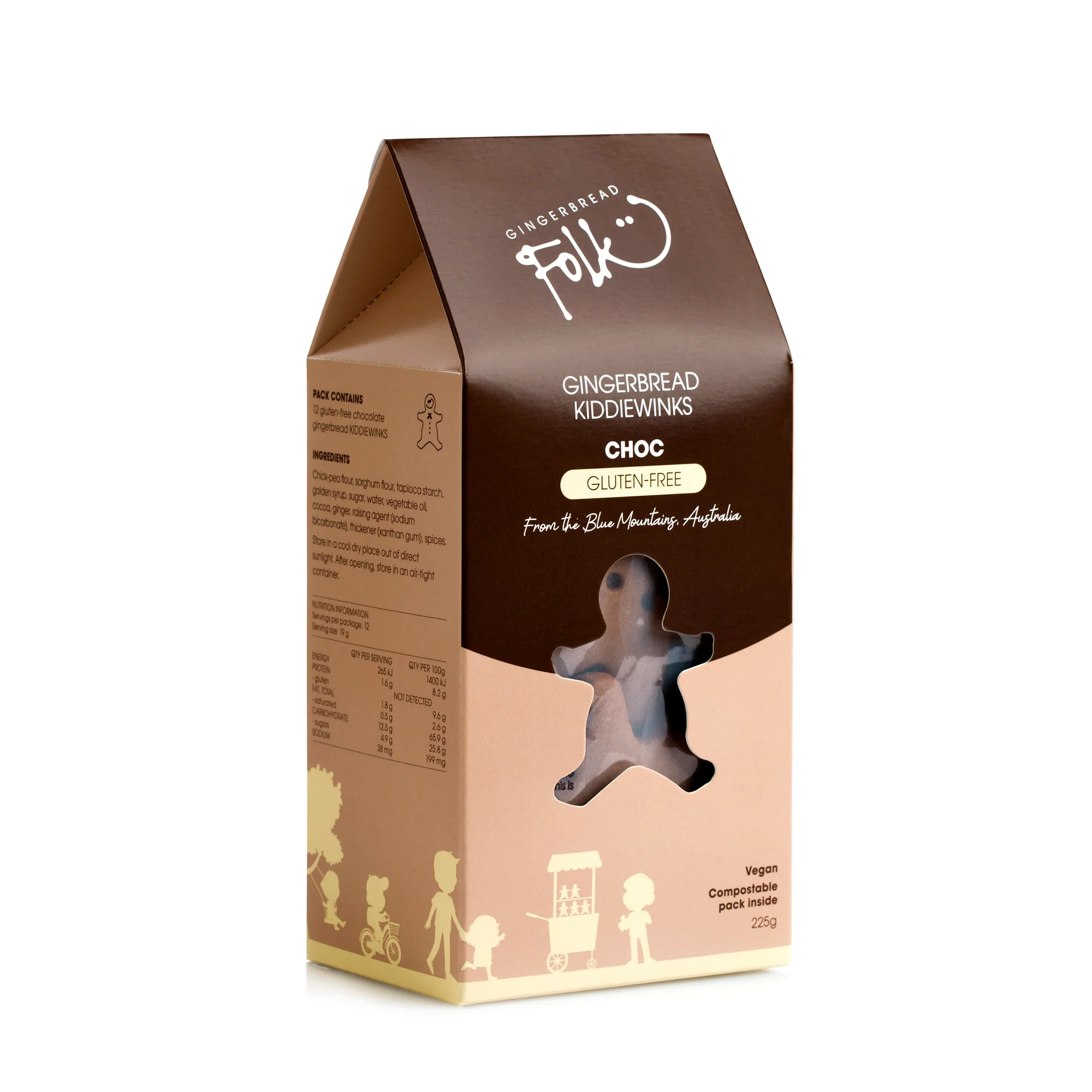 GF Kiddiewinks Chocolate Gluten Free 225g