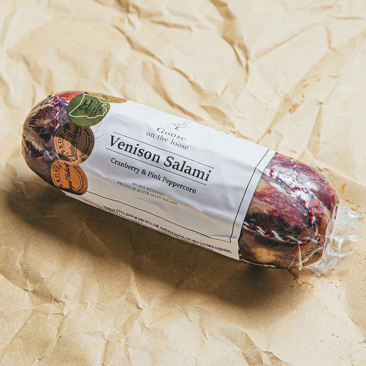 GL Venison Salami w/ Cranberry & Pink Peppercorn 250g