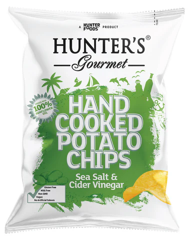 HG Salt & Cider Vinegar Chips CTN (12x125g)