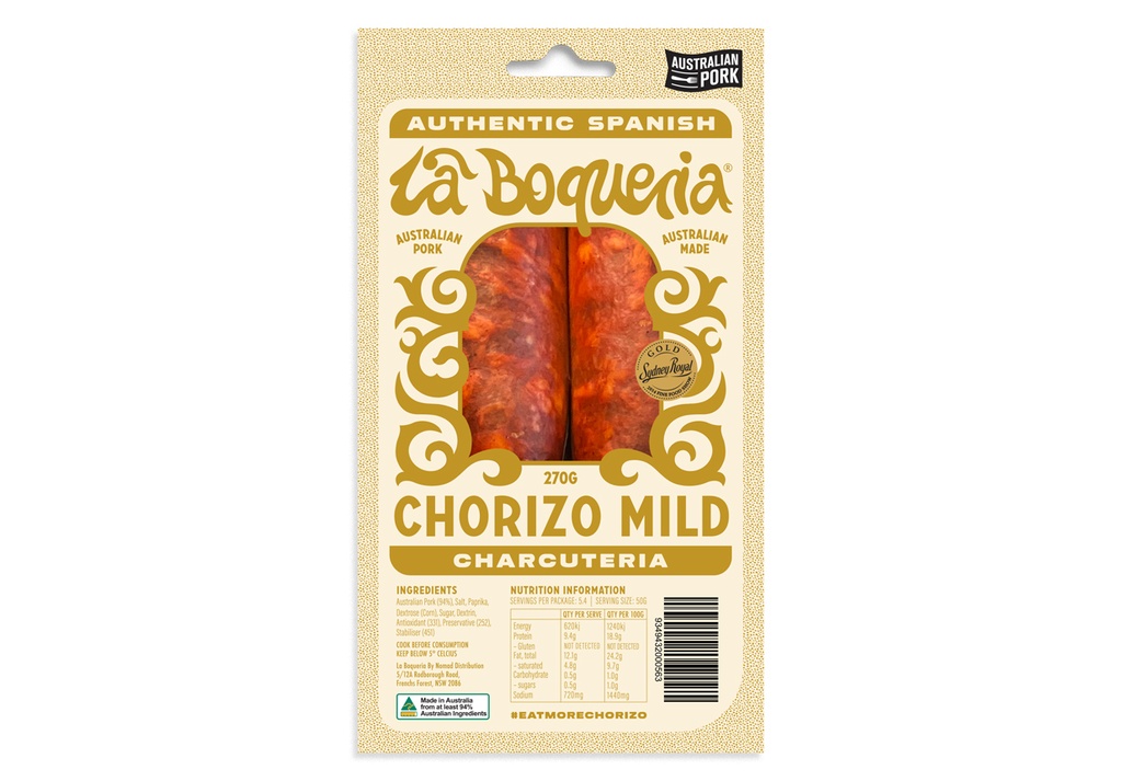 LBR Chorizo Mild 2pack (250g)