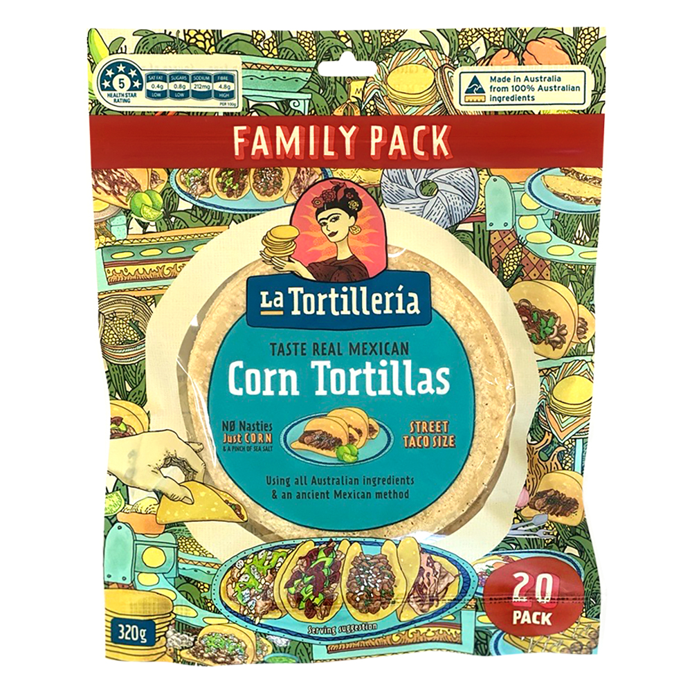 LT Tortilla Blue Pack 20pc 320g - NEW