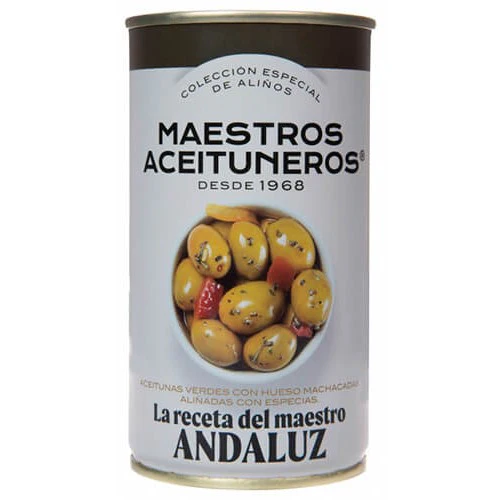MA Andaluz Olives (Red Pepper with Seed) 350g