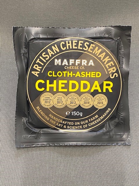 MAF Cloth Ashed Cheddar 150g