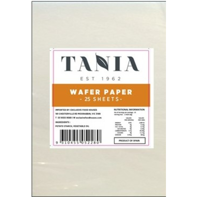 TAN Wafer Paper 25 Sheets