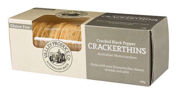 VPC Crackerthins Gluten Free Pepper 100g