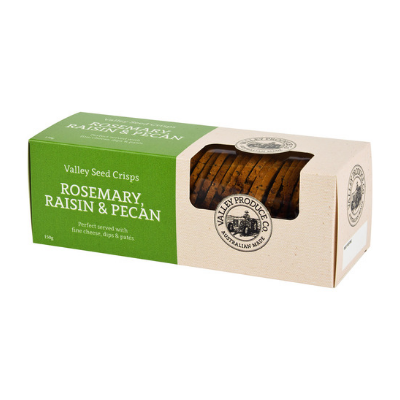 VPC Valley Seed Crisps Rosemary, Raisin & Pecan 150g