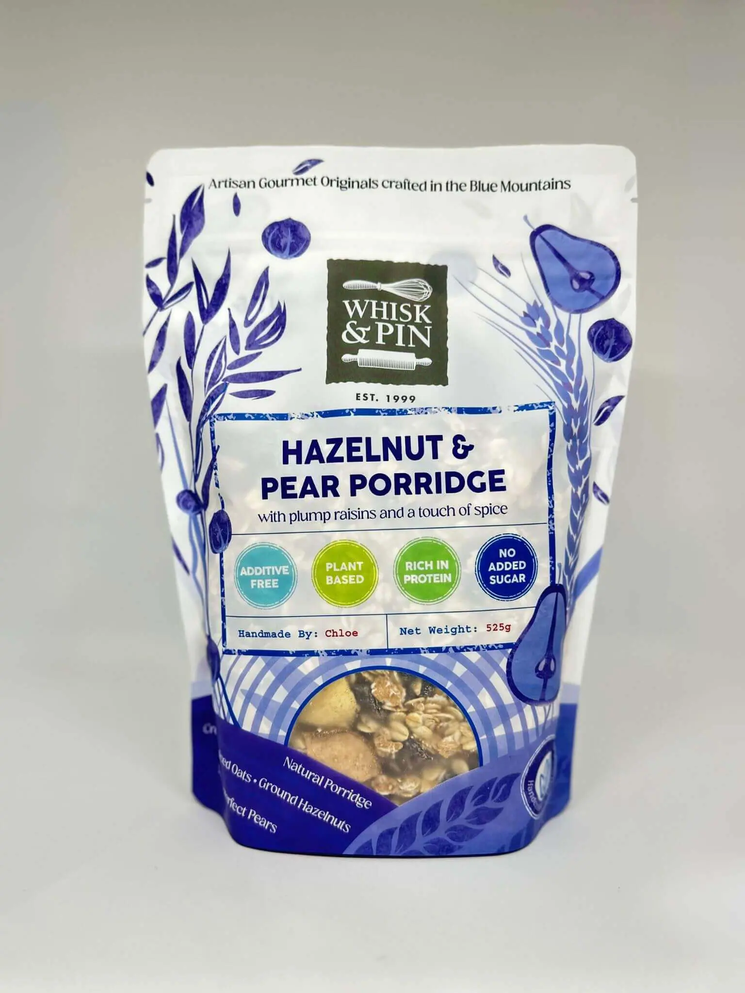 WP Hazelnut & Pear Porridge 525g